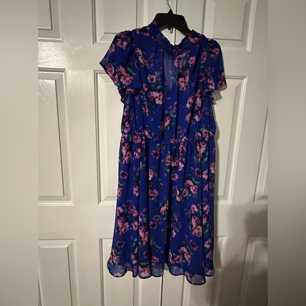 Torrid Blue and Purple Sleeveless Sundress